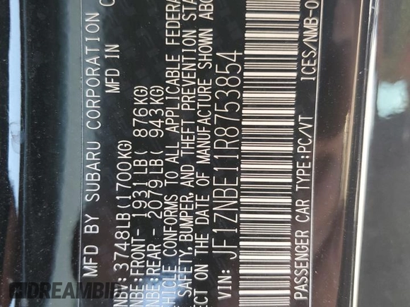 2024 Toyota GR86 Premium with VIN JF1ZNBE11R8753854, listed as a Copart auction lot 69295414 with 1,939 mi miles and Salvage Title. Bid and sale history available at carsss.com. Image 15.