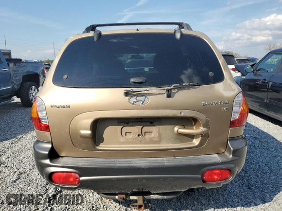 2003 Hyundai Santa Fe GLS with VIN KM8SC13D53U477438, listed as a Copart auction lot 44195145 with 167,437 mi miles and Clean Title. Bid and sale history available at carsss.com. Image 6.