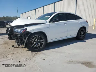 2023 Mercedes-Benz GLE 53 AMG with VIN 4JGFD6BB8PA945889, listed as a Copart auction lot 83400014 with 19,477 mi miles and Salvage title. Bid and sale history available at DreamBid. Image 1.