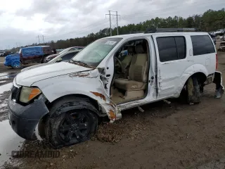 2007 Nissan Pathfinder S with VIN 5N1AR18U87C644759, listed as a Copart auction lot 42822595 with 217,307 mi miles and Salvage Title. Bid and sale history available at carsss.com. Image 1.