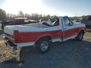 1992 Ford F-150 with VIN 1FTDF15Y3NNA18376, listed as a Copart auction lot 77421854 with 0 mi miles and Salvage Title. Bid and sale history available at carsss.com. Image 3.
