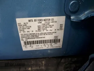2022 Ford Police Interceptor Utility z VIN 1FM5K8AW1NNA09765, wystawiony jako Copart lot #71442844 z przebiegiem Nie podano mil oraz Szkoda całkowita • Salvage title. Historia ofert i sprzedaży dostępna na DreamBid. Obrazek 14.