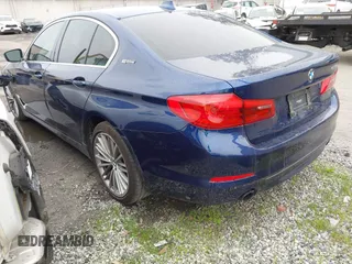2019 BMW 5 Series 530e iPerformance with VIN WBAJA9C59KB389898, listed as a IAAI auction lot 41479595 with 90,965 mi miles. Bid and sale history available at carsss.com. Image 3.