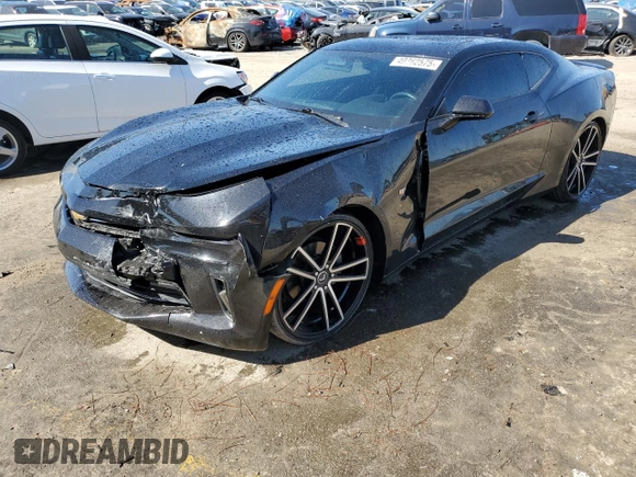 2018 Chevrolet Camaro 1LT with VIN 1G1FB1RS5J0128579, listed as a Copart auction lot 49362575 with 117,007 mi miles and Salvage Title. Bid and sale history available at carsss.com. Image 1.
