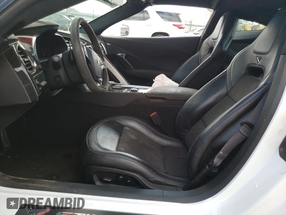 2017 Chevrolet Corvette Z51 3LT with VIN 1G1YM2D70H5118356, listed as a Copart auction lot 72786214 with Not provided miles and Salvage title. Bid and sale history available at DreamBid. Image 7.