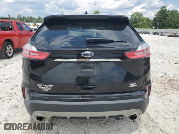2019 Ford Edge SEL with VIN 2FMPK3J97KBB38221, listed as a Copart auction lot 63389305 with 96,269 mi miles and Salvage title. Bid and sale history available at DreamBid. Image 6.