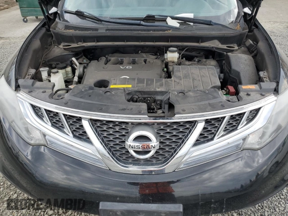2013 Nissan Murano LE with VIN JN8AZ1MW4DW310836, listed as a Copart auction lot 50232225 with 106,993 mi miles and Salvage Title. Bid and sale history available at DreamBid. Image 14.