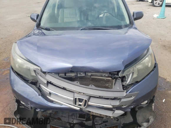 2013 Honda CR-V EX-L with VIN 2HKRM4H74DH646204, listed as a Copart auction lot 47602905 with 124,990 mi miles and Salvage Title. Bid and sale history available at carsss.com. Image 12.