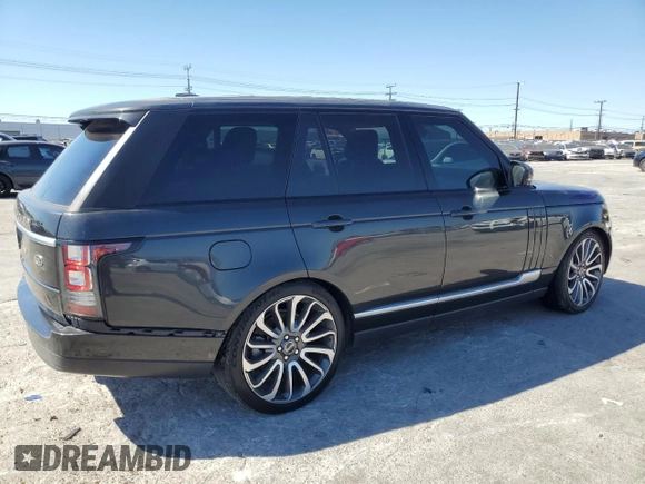 2014 Land Rover Range Rover HSE with VIN SALGS2WF8EA180385, listed as a Copart auction lot 46715155 with 122,293 mi miles and Clean Title. Bid and sale history available at DreamBid. Image 3.