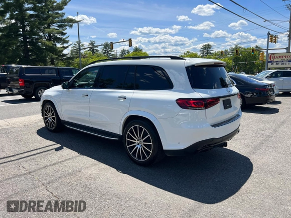 2022 Mercedes-Benz GLS 450 with VIN 4JGFF5KE0NA658946, listed as a Copart auction lot 58987105 with 85,746 mi miles and Clean title. Bid and sale history available at DreamBid. Image 3.