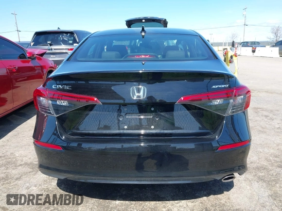 2024 Honda Civic Sedan Sport with VIN 2HGFE2F57RH551885, listed as a IAAI auction lot 41839279 with 22,410 mi miles. Bid and sale history available at carsss.com. Image 16.