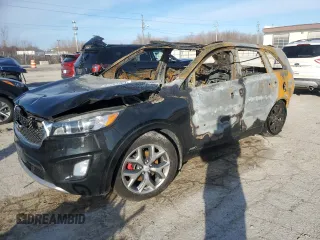 2018 Kia Sorento SX Limited z VIN 5XYPKDA56JG350559, wystawiony jako Copart lot #87264904 z przebiegiem Nie podano mil oraz Nie do naprawy • Non repairable. Historia ofert i sprzedaży dostępna na DreamBid. Obrazek 1.