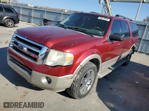 2008 Ford Expedition EL Eddie Bauer with VIN 1FMFK18588LA48667, listed as a Copart auction lot 83018054 with 246,833 mi miles and Salvage Title. Bid and sale history available at carsss.com. Image 1.