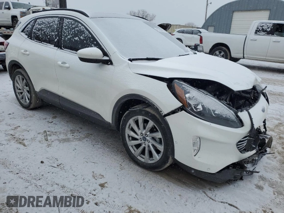2021 Ford Escape Titanium with VIN 1FMCU9J94MUA26663, listed as a Copart auction lot 41799545 with Not Provided miles and Salvage Title. Bid and sale history available at carsss.com. Image 4.