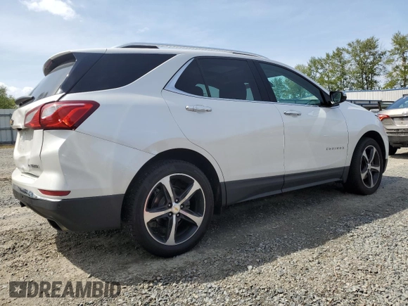 2018 Chevrolet Equinox Premier with VIN 2GNAXWEX1J6326785, listed as a Copart auction lot 55337285 with Not Provided miles and Salvage Title. Bid and sale history available at carsss.com. Image 3.
