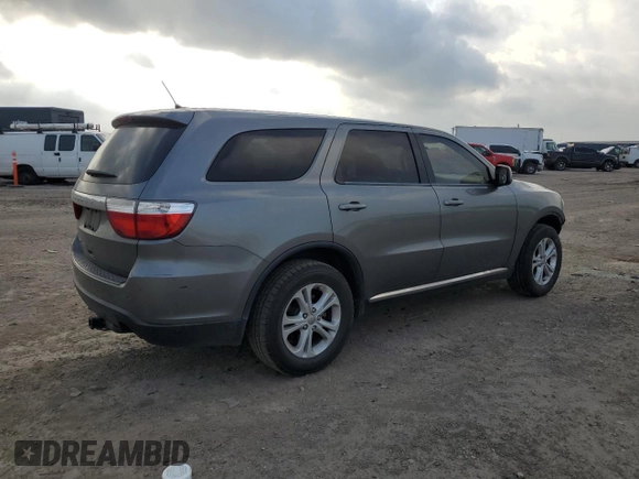 2012 Dodge Durango SXT with VIN 1C4RDHAG9CC335430, listed as a Copart auction lot 55495995 with 210,063 mi miles and Salvage title. Bid and sale history available at DreamBid. Image 3.