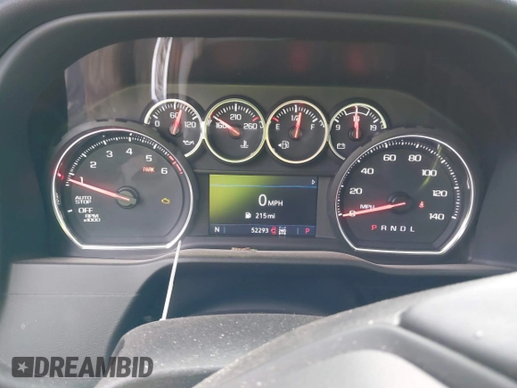 2021 Chevrolet Silverado 1500 LT Trail Boss with VIN 1GCPYFEDXMZ130455, listed as a IAAI auction lot 41140924 with 52,293 mi miles and . Bid and sale history available at DreamBid. Image 7.