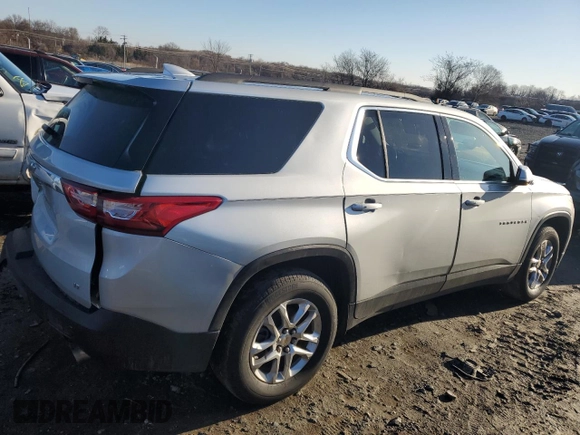 2020 Chevrolet Traverse LT Cloth with VIN 1GNEVMKW6LJ199884, listed as a Copart auction lot 44105835 with 74,651 mi miles and Salvage Title. Bid and sale history available at DreamBid. Image 3.
