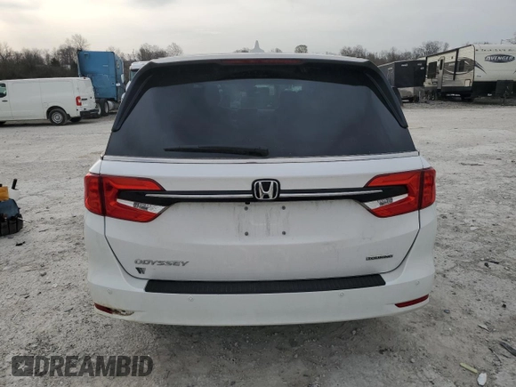 2024 Honda Odyssey Touring z VIN 5FNRL6H81RB063067, wystawiony jako Copart lot #49789175 z przebiegiem 16 581 mil mil oraz Szkoda całkowita • Salvage title. Historia ofert i sprzedaży dostępna na DreamBid. Obrazek 6.
