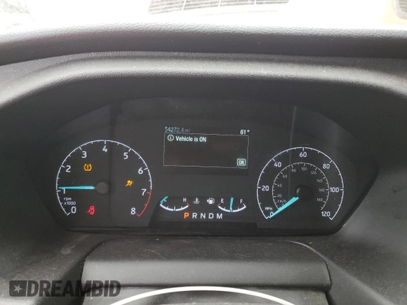 2022 Ford Transit Cargo with VIN 1FTBR1C87NKA45518, listed as a Copart auction lot 84879794 with 54,272 mi miles and Salvage Title. Bid and sale history available at DreamBid. Image 9.