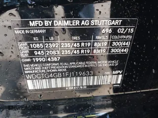 2015 Mercedes-Benz GLA 250 z VIN WDCTG4GB1FJ119633, wystawiony jako IAAI lot #42085473 z przebiegiem 149 109 mil mil oraz . Historia ofert i sprzedaży dostępna na DreamBid. Obrazek 9.