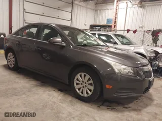 2011 Chevrolet Cruze LT w/1LT with VIN 1G1PF5S97B7232474, listed as a IAAI auction lot 41445120 with 124,054 mi miles. Bid and sale history available at carsss.com. Image 1.