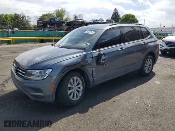 2020 Volkswagen Tiguan S with VIN 3VV1B7AXXLM123021, listed as a Copart auction lot 58362715 with 88,548 mi miles and Salvage title. Bid and sale history available at DreamBid. Image 1.