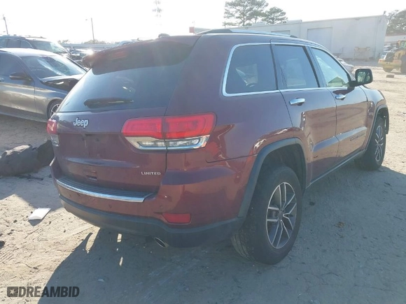 2019 Jeep Grand Cherokee Limited with VIN 1C4RJEBG7KC656046, listed as a IAAI auction lot 41498433 with 100,047 mi miles. Bid and sale history available at carsss.com. Image 4.