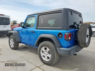 2021 Jeep Wrangler Sport S with VIN 1C4GJXAN0MW790739, listed as a Copart auction lot 47780115 with Not Provided miles and Salvage Title. Bid and sale history available at DreamBid. Image 2.