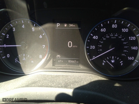 2021 Hyundai Kona SEL with VIN KM8K2CAA5MU724773, listed as a IAAI auction lot 41647534 with 83,667 mi miles. Bid and sale history available at carsss.com. Image 7.