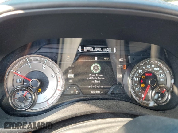 2021 Ram 3500 Longhorn with VIN 3C63RRKL0MG703041, listed as a Copart auction lot 42594675 with 47,807 mi miles and Salvage Title. Bid and sale history available at carsss.com. Image 9.