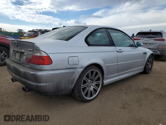 2002 BMW 3 Series M3 with VIN WBSBL93442JR18746, listed as a Copart auction lot 85567394 with 141,811 mi miles and Salvage Title. Bid and sale history available at DreamBid. Image 3.