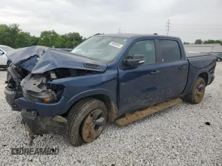 2020 Ram 1500 Big Horn with VIN 1C6SRFFT7LN366197, listed as a Copart auction lot 59585935 with 58,954 mi miles and Salvage title. Bid and sale history available at DreamBid. Image 1.