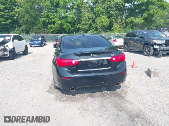 2015 Infiniti Q50 Premium z VIN JN1BV7AR6FM419099, wystawiony jako IAAI lot #42483126 z przebiegiem 100 960 mil mil oraz . Historia ofert i sprzedaży dostępna na DreamBid. Obrazek 17.