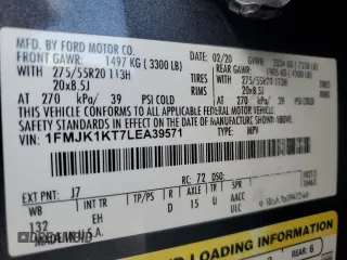 2020 Ford Expedition Max Limited with VIN 1FMJK1KT7LEA39571, listed as a Copart auction lot 65405915 with 223,549 mi miles and Clean title. Bid and sale history available at DreamBid. Image 13.