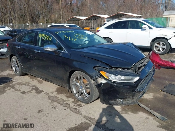 2014 Ford Fusion Titanium with VIN 3FA6P0K9XER119642, listed as a IAAI auction lot 41791340 with 150,777 mi miles. Bid and sale history available at carsss.com. Image 1.