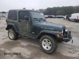 2005 Jeep Wrangler Rubicon with VIN 1J4FA69S95P377014, listed as a Copart auction lot 42676915 with 130,571 mi miles and Salvage Title. Bid and sale history available at carsss.com. Image 4.