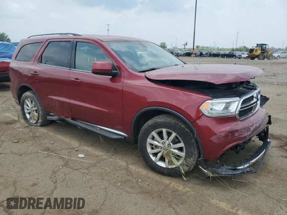 2015 Dodge Durango SXT with VIN 1C4RDJAG0FC120787, listed as a Copart auction lot 59395095 with 125,223 mi miles and Salvage title. Bid and sale history available at DreamBid. Image 4.