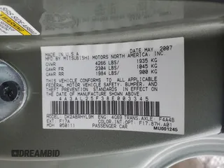 2008 Mitsubishi Eclipse GS with VIN 4A3AL25F38E003345, listed as a Copart auction lot 88695085 with 23,807 mi miles and Salvage Title. Bid and sale history available at DreamBid. Image 14.