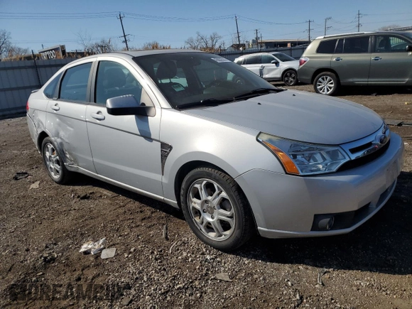 2008 Ford Focus SE with VIN 1FAHP35NX8W179702, listed as a Copart auction lot 43032555 with 101,309 mi miles and Salvage Title. Bid and sale history available at carsss.com. Image 4.