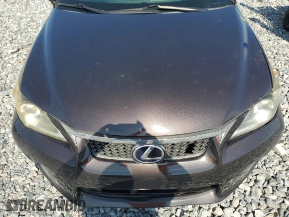2012 Lexus CT 200h with VIN JTHKD5BH8C2086047, listed as a Copart auction lot 64361645 with 105,879 mi miles and Salvage title. Bid and sale history available at DreamBid. Image 11.