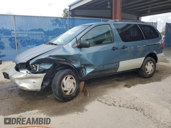 2000 Toyota Sienna LE with VIN 4T3ZF13C1YU267463, listed as a Copart auction lot 71667624 with 0 mi miles and Salvage Title. Bid and sale history available at carsss.com. Image 1.