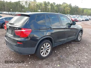 2013 BMW X3 xDrive28i with VIN 5UXWX9C51D0A21397, listed as a IAAI auction lot 41920794 with 158,593 mi miles. Bid and sale history available at carsss.com. Image 4.