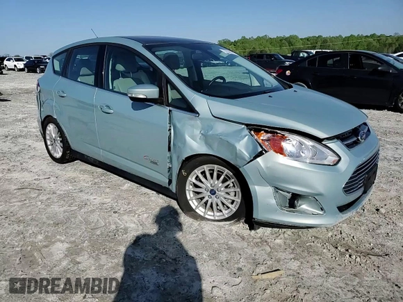 2013 Ford C-Max Energi SEL with VIN 1FADP5CU6DL543615, listed as a Copart auction lot 52300245 with 42,663 mi miles and Salvage Title. Bid and sale history available at carsss.com. Image 12.