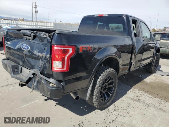 2017 Ford F-150 XL with VIN 1FTFX1EG2HKE01065, listed as a Copart auction lot 49050905 with 93,284 mi miles and Salvage Title. Bid and sale history available at carsss.com. Image 3.
