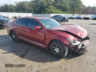 2015 Lexus LS 460 with VIN JTHBL5EF5F5133874, listed as a Copart auction lot 79224074 with 156,212 mi miles and Salvage title. Bid and sale history available at DreamBid. Image 4.