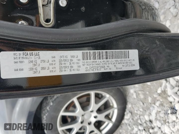2017 Dodge Journey GT with VIN 3C4PDCEG3HT555629, listed as a Copart auction lot 51234115 with 73,241 mi miles and Salvage title. Bid and sale history available at DreamBid. Image 13.
