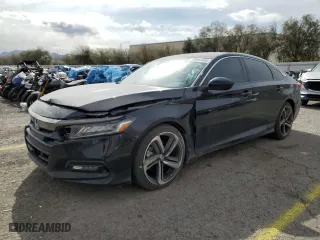 2018 Honda Accord Sedan Sport 1.5T with VIN 1HGCV1F36JA172438, listed as a Copart auction lot 50894465 with 55,337 mi miles and Salvage Title. Bid and sale history available at carsss.com. Image 1.