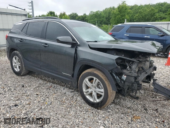 2021 GMC Terrain SLE with VIN 3GKALMEV0ML356131, listed as a Copart auction lot 57857565 with 140,473 mi miles and Salvage title. Bid and sale history available at DreamBid. Image 4.
