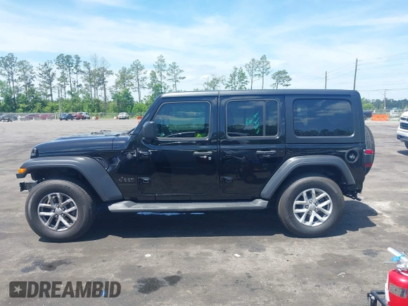2023 Jeep Wrangler Sport S with VIN 1C4HJXDN5PW671167, listed as a IAAI auction lot 42176127 with 1,230 mi miles and . Bid and sale history available at DreamBid. Image 15.
